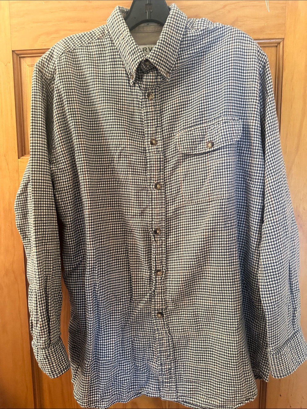 Orvis Flannel Button-Down Long Sleeve Houndstooth Check